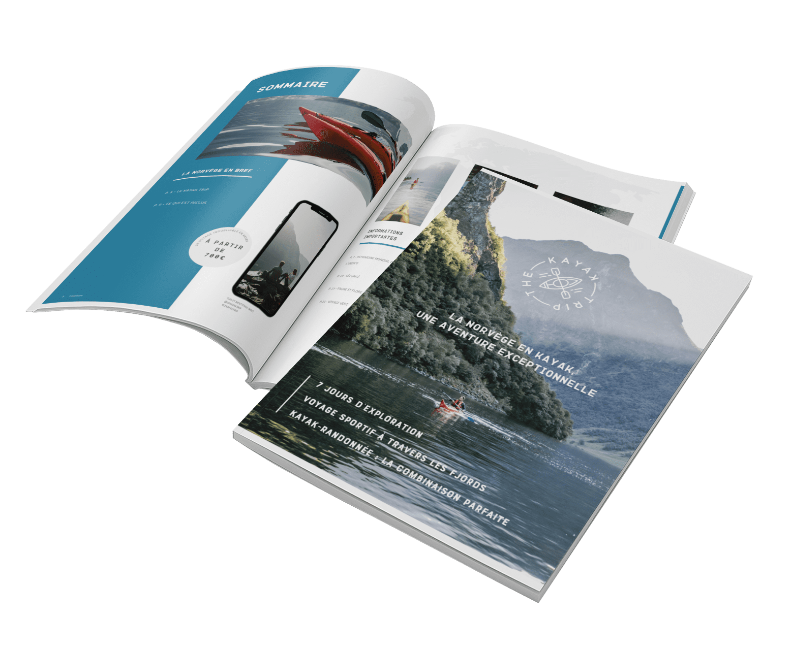 Kayak - fjord de Norvège - randonnée en Norvège - kayaking - depuis l'aéroport de Bruxelles